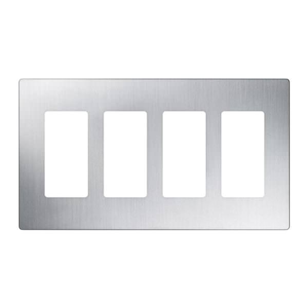 4-Gang Stainless Steel Wallplate
