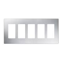 Lutron 5-Gang Stainless Steel Wallplate