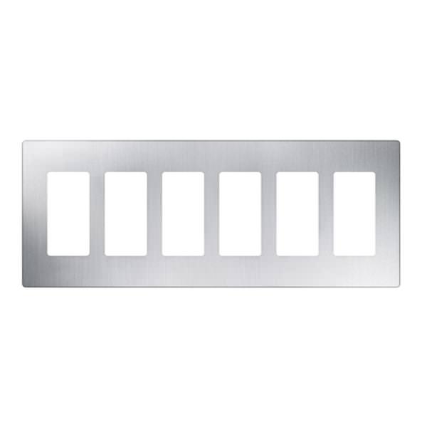 6-Gang Stainless Steel Wallplate