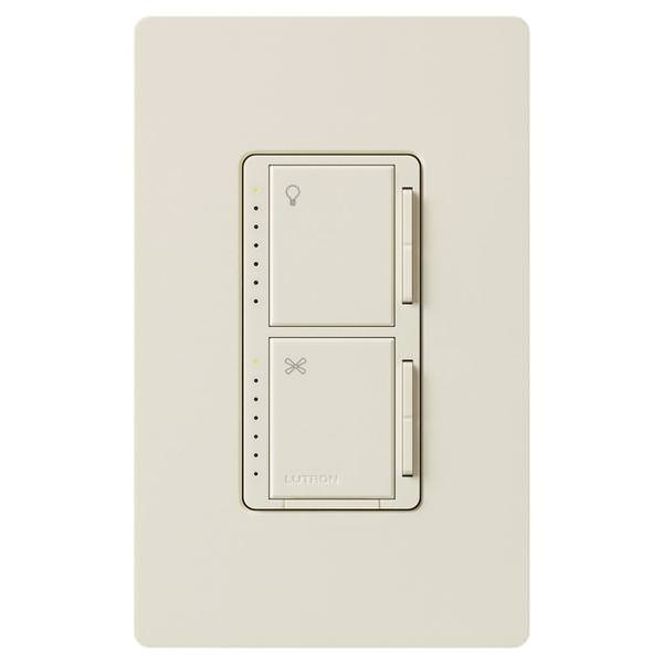120 volt 1 amp Light Almond 4-Speed Fan Control and Dimmer