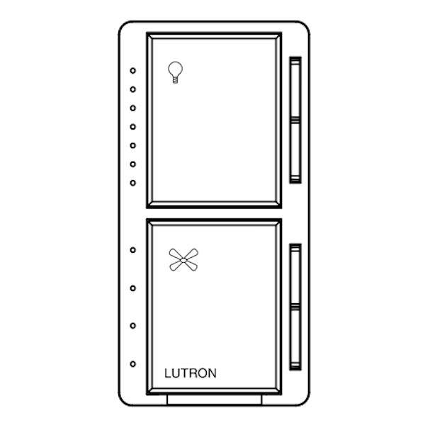 120 volt White 4-Speed Fan and Light Control