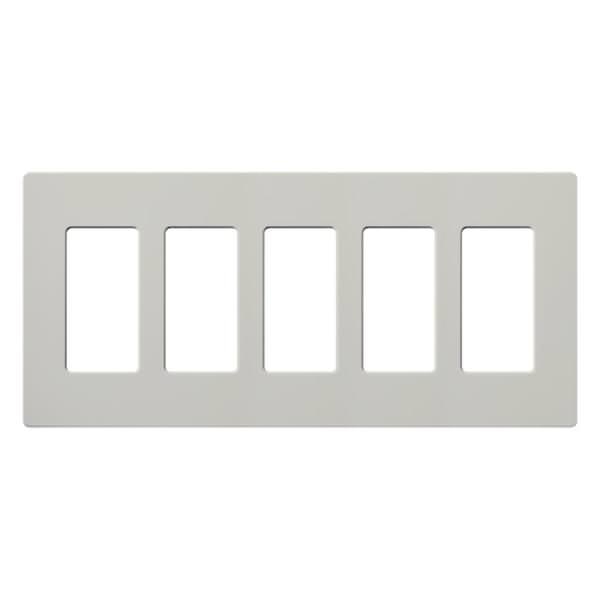 5-Gang Palladium Satin Wallplate