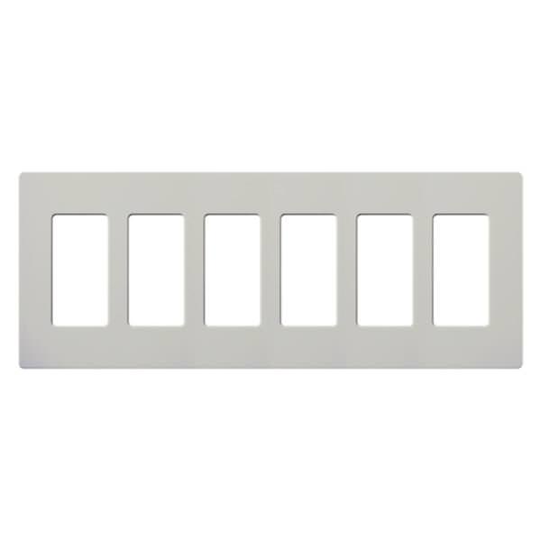6-Gang Palladium Satin Wallplate