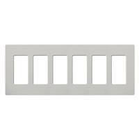 Lutron 6-Gang Palladium Satin Wallplate