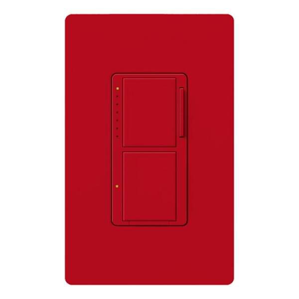 120 volt Hot Red 300 watt Single-Pole Incandescent / Halogen Wall Dimmer Switch