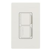 Lutron 120 volt Single Pole White Dual Dimmer and Timer