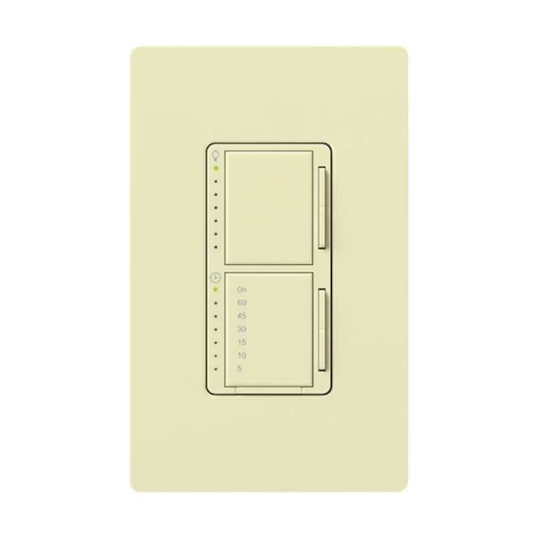 120 volt Single Pole Almond Dual Dimmer and Timer