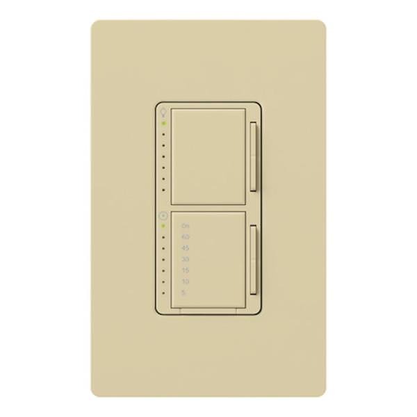 120 volt Single Pole Ivory Dual Dimmer and Timer