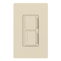 Lutron 120 volt Single Pole Light Almond Dual Dimmer and Timer