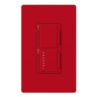 Lutron 120 volt Single Pole Hot Red Dual Dimmer and Timer