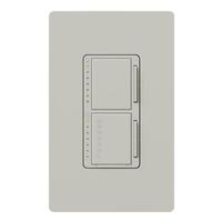 Lutron 120 volt Single Pole Palladium Dual Dimmer and Timer