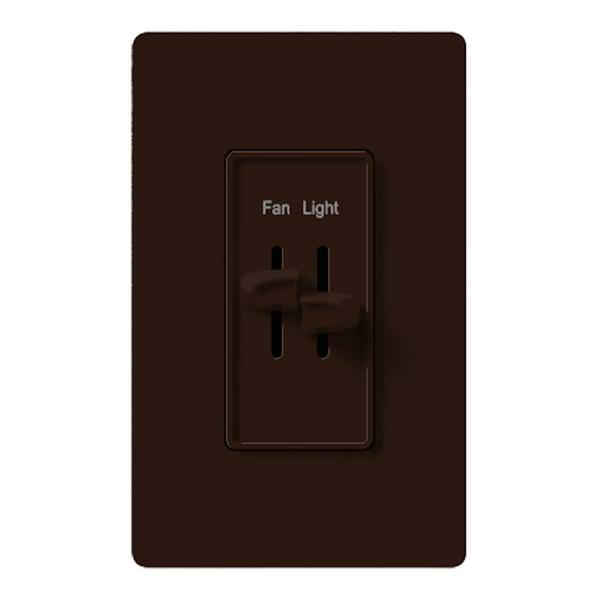 120 volt 2.5 amp Brown Slider Fully Variable Fan and Light Control