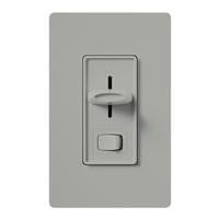 Lutron 120 volt Gray 1000 watt Single-Pole Incandescent / Halogen Wall Dimmer Switch