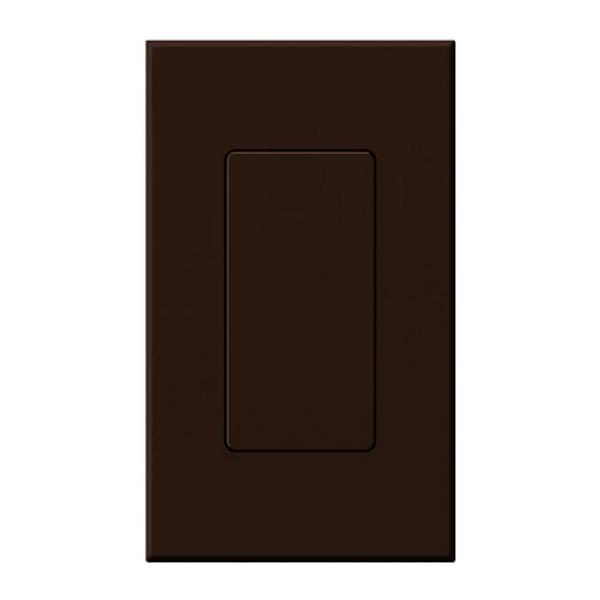 1-Gang Brown Matte Wallplate Insert