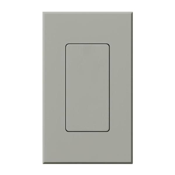 1-Gang Gray Matte Wallplate Insert