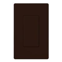 Lutron 1-Gang Brown Gloss Wallplate Insert
