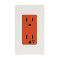 Lutron White 15 amp 120 volt Isolated Ground Receptacle Outlet