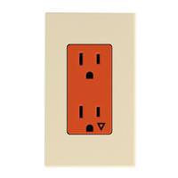 Lutron Beige 15 amp 120 volt Isolated Ground Receptacle Outlet