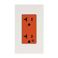 Lutron White 20 amp 120 volt Isolated Ground Receptacle Outlet
