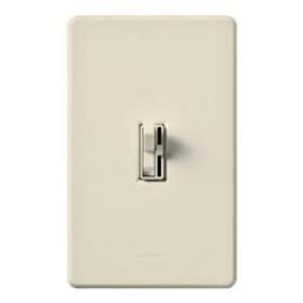 120 volt 1000 watt Light Almond Toggler Single-Pole / 3-Way Flourescent Wall Dimmer Switch