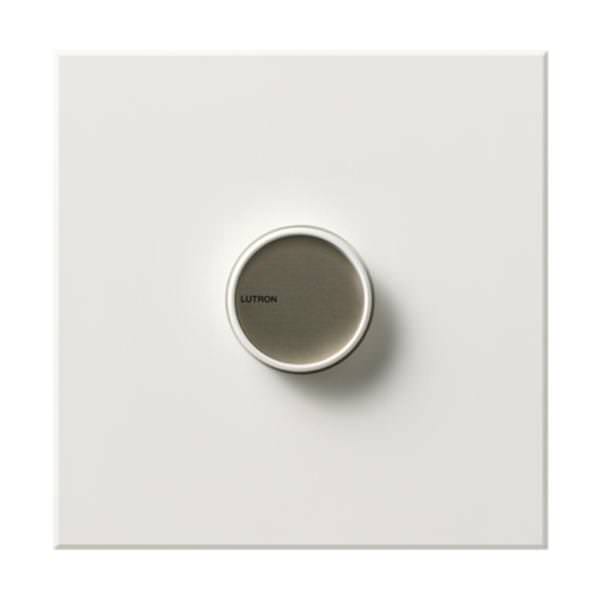 120 volt White Rotary 1500 watt Single-Pole Incandescent / Halogen Wall Dimmer Switch with Wallplate