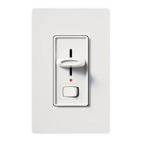 Lutron 120 volt White 1000 watt Single-Pole Incandescent / Halogen Wall Dimmer Switch with Locator Light