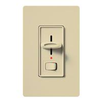 Lutron 120 volt Ivory 1000 watt Single-Pole Incandescent / Halogen Wall Dimmer Switch with Locator Light