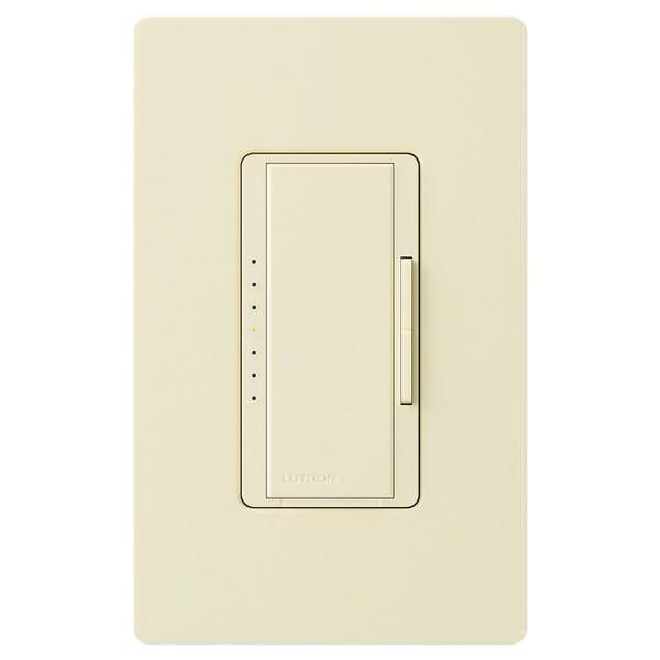 120 volt Almond 600 watt Toggler Single-Pole / 3-Way Incandescent / Halogen Electronic Low Voltage Wall Dimmer Switch