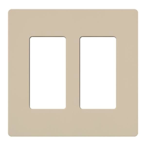 2-Gang Taupe Satin Wallplate