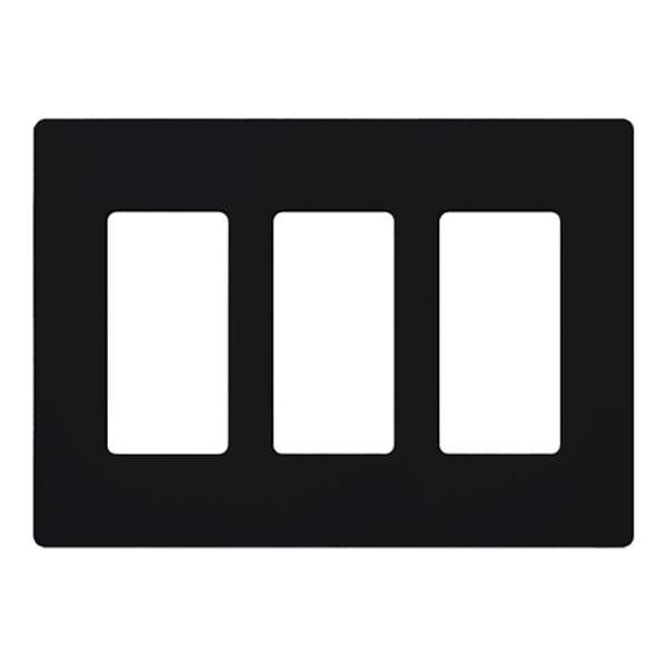 3-Gang Midnight Satin Wallplate