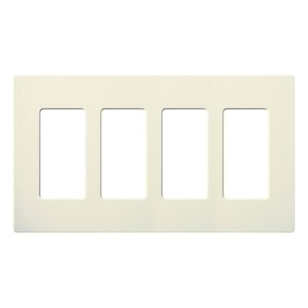 4-Gang Biscuit Satin Wallplate