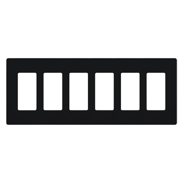6-Gang Midnight Satin Wallplate
