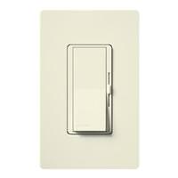 Lutron 120 volt Biscuit 300 watt Toggler Single-Pole Electronic Low Voltage Wall Dimmer Switch