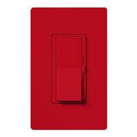 Lutron 120 volt Hot Red 300 watt Toggler Single-Pole Electronic Low Voltage Wall Dimmer Switch