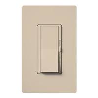 Lutron 120 volt Taupe 300 watt Toggler Single-Pole Electronic Low Voltage Wall Dimmer Switch