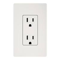 Lutron Snow 15 amp 120 volt Receptacle Outlet