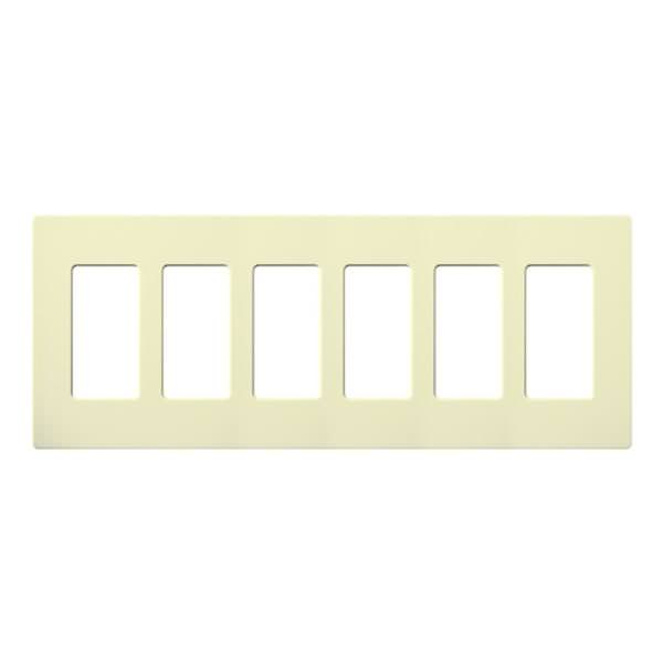6-Gang Almond Gloss Wallplate