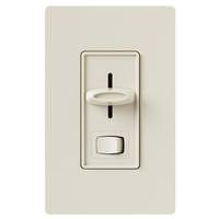 Lutron 120 volt 1.5 amp Light Almond Slider 3-Speed Fan and Light Control