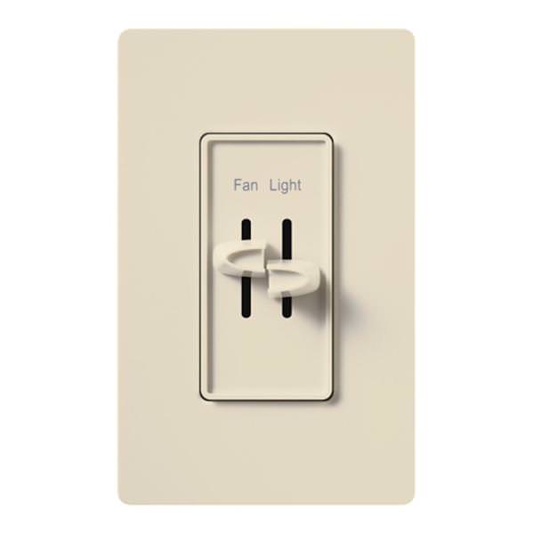 120 volt 2.5 amp Light Almond Slider Fully Variable Fan and Light Control