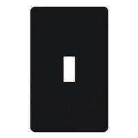 View 1-Gang Black Gloss Wallplate