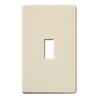View 1-Gang Light Almond Gloss Wallplate