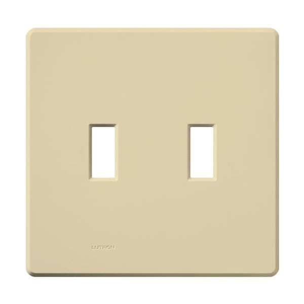 2-Gang Ivory Gloss Wallplate