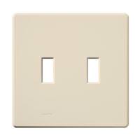 Lutron 2-Gang Light Almond Gloss Wallplate