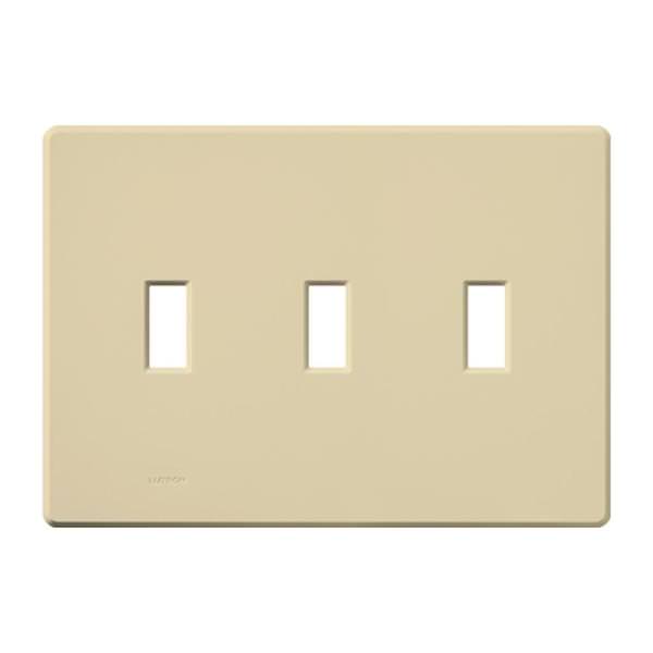 3-Gang Ivory Gloss Wallplate