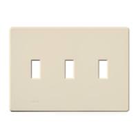 Lutron 3-Gang Light Almond Gloss Wallplate