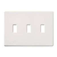 Lutron 3-Gang White Gloss Wallplate