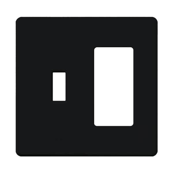 2-Gang Black Gloss Wallplate