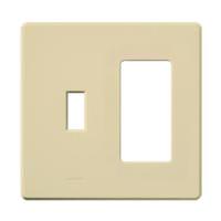 Lutron 2-Gang Ivory Gloss Wallplate