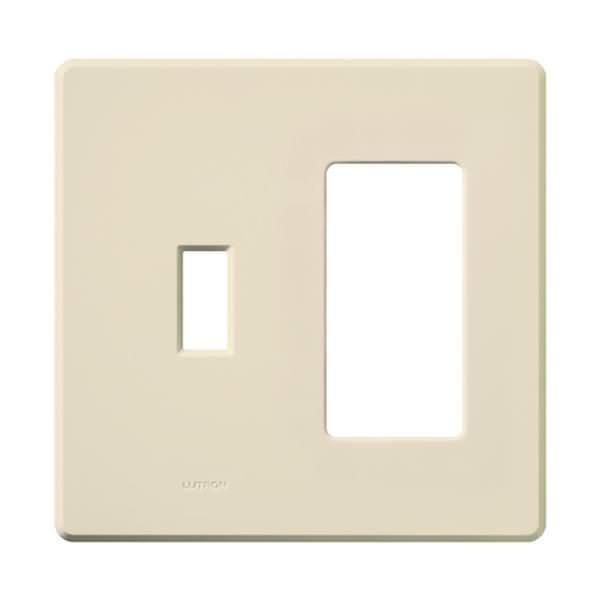 2-Gang Light Almond Gloss Wallplate