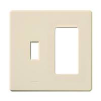 Lutron 2-Gang Light Almond Gloss Wallplate